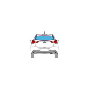 PKW Fahrzeugbeschriftung auf der Heckscheibe