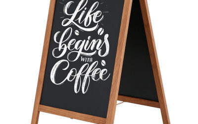 Werbetafel Café