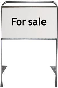 Maklerschild, Verkaufsschild XL- Stahl, 3 teilig