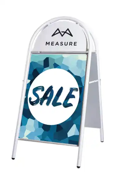 Kundenstopper kaufen Farben weiß