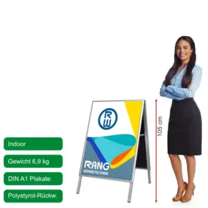 DIN A1 Kundenstopper Indoor Info