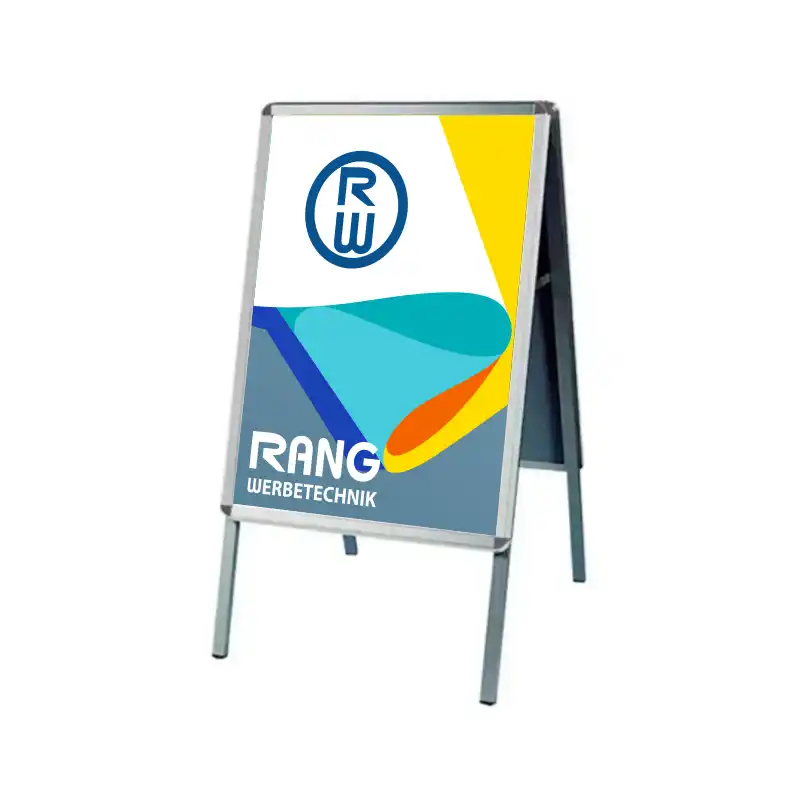 StreetBoard Kundenstopper 70x100 silber Aufsteller