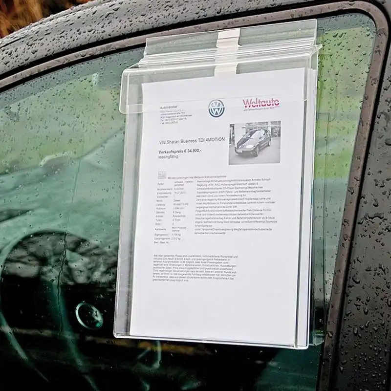 Verbinder Clip für Outdoor Prospektboxen Auto