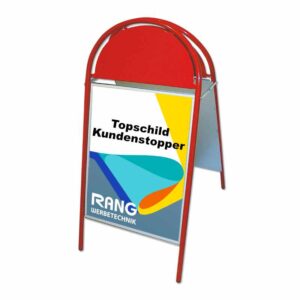 Kundenstopper mit Topschild
