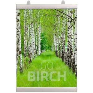 Alu Posterklemmleisten 120 cm silber Klappleisten 25mm mit Aufhängeösen