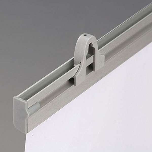 Alu Posterklemmleisten 42 cm silber Klappleisten 25mm mit Aufhängeösen Ösen