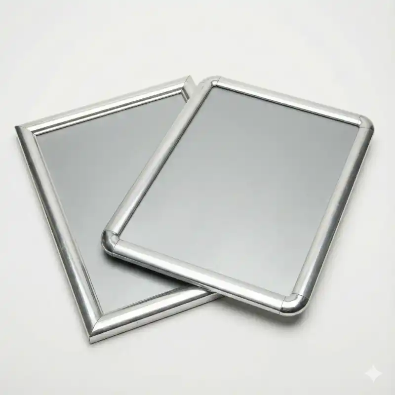 Klapprahmen für Plakate in silbergrau Klapprahmen für Plakate in silbergrau