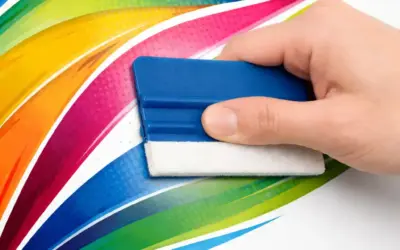 Verklebeanleitung Digitaldruck Aufkleber