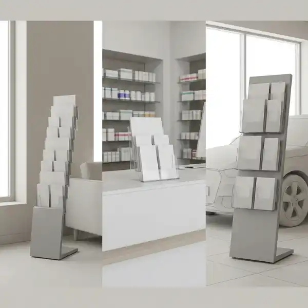Welcher Prospektständer passt am besten für meine Arztpraxis/Apotheke/Autohaus?