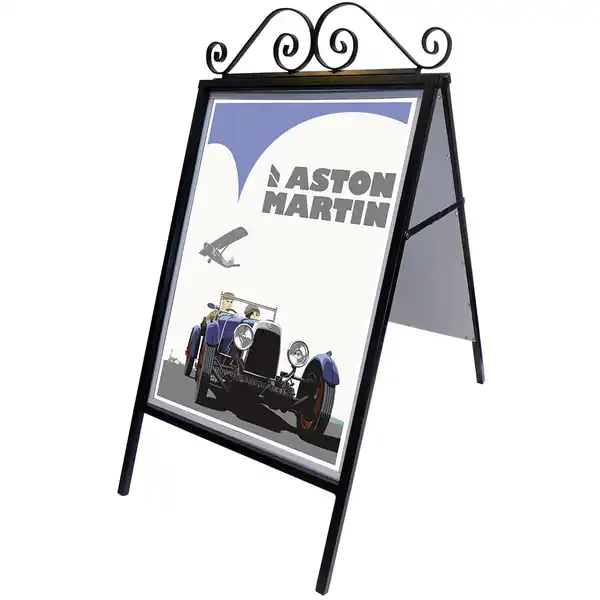 ClassicArt Kundenstopper Antik 50x70 schwarz Plakat